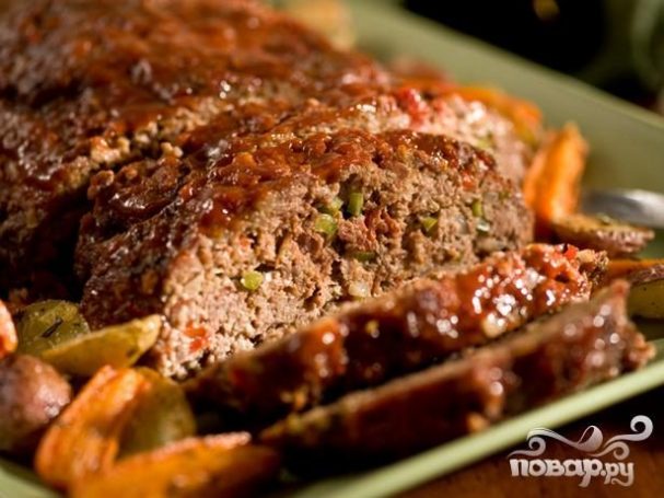 Мясной хлеб в аэрогриле